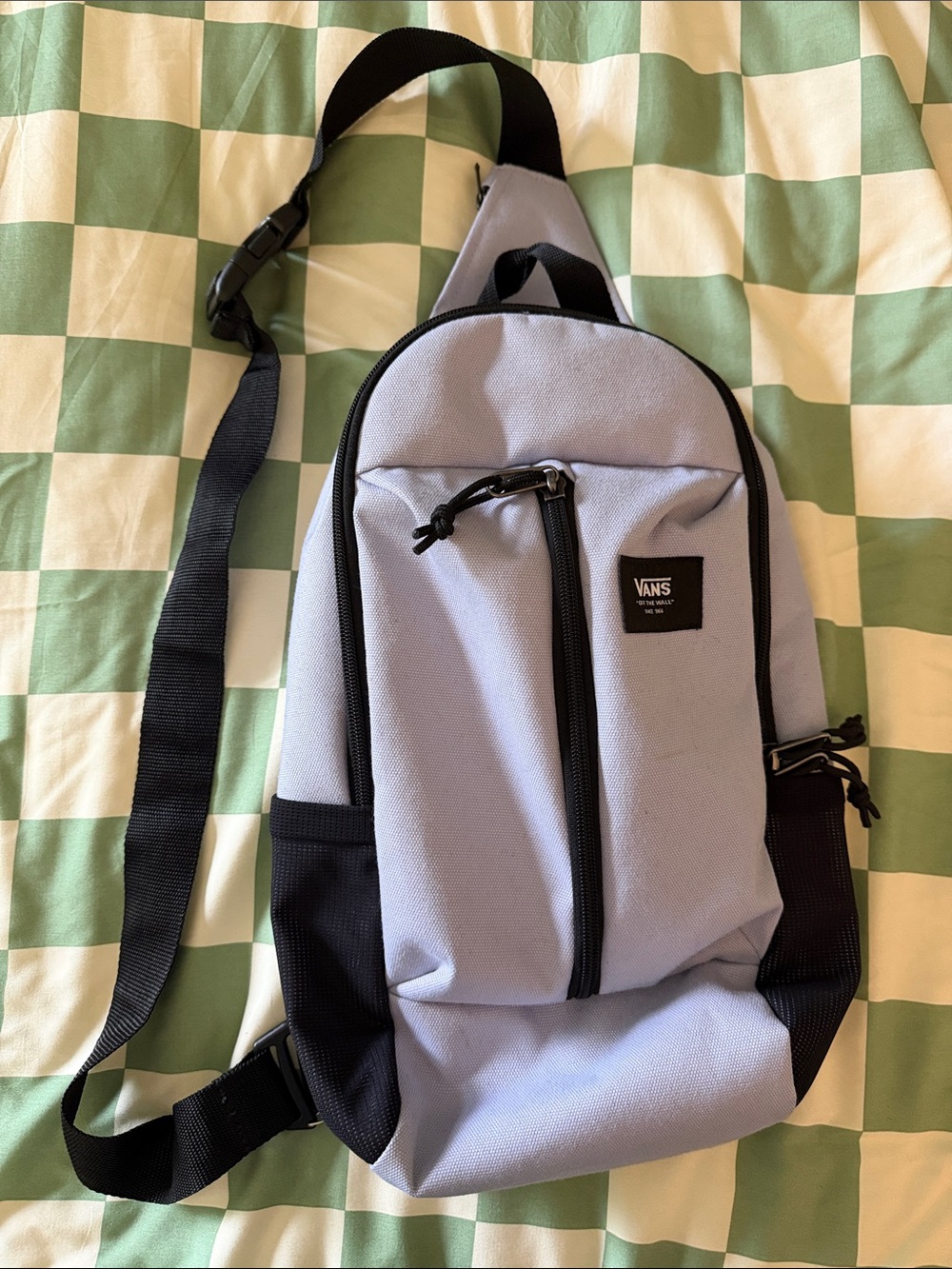 Vans Warp Sling Backpack Light Lavender Gray Crossbody Bag